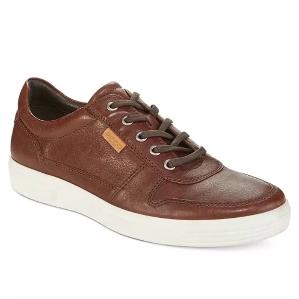 Econ Men's Soft 7 Danish Design Leather Sneakers Brown Size EU 47/US 13/13.5